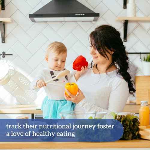 BIROYAL Baby First Foods Tracker Fridge Magnet, Led Weaning Supplies, 12"x8" Dry Erase Daily Food Log, 101 Foods Checklist Before One, Baby Feeding Essentials