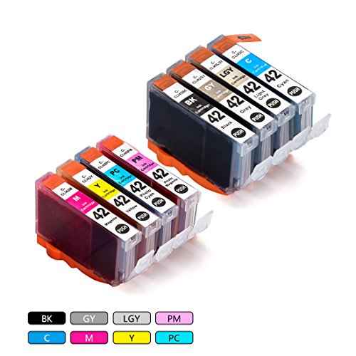 F FINDERS&CO Compatible Ink Cartridges Replacement for Canon CLI42 CLI-42 Ink for Canon Pixma Pro-100 Pro-100S Printer (16-Pack)
