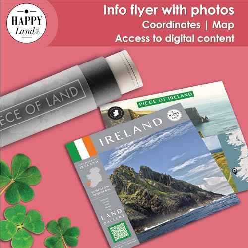 happylandgifts¢ç Piece of Ireland | Gift Box with Certificate | 12 Countries Available | Irish Gift Ideas | Gifts from Ireland | Dublin Presents