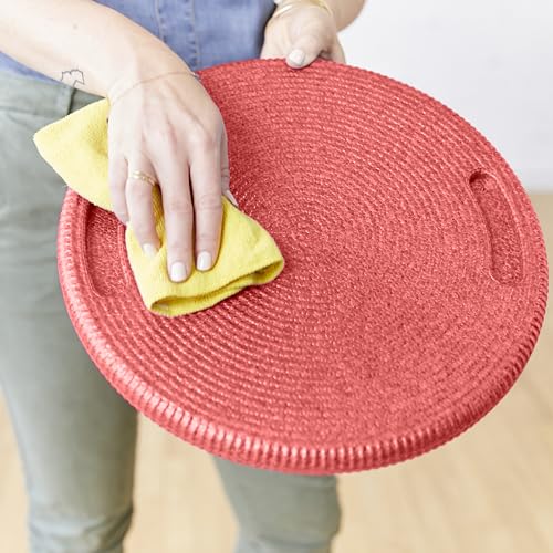 ECR4Kids CircleSpots, Seating Pads, Red, 10-Pack