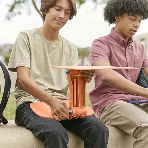 ECR4Kids The Surf Folding Portable Lap Desk, Flexible Seating, Orange