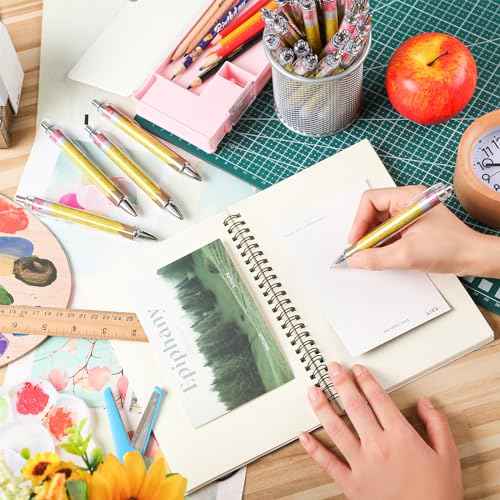 100 Pcs Teachers Pens Bulk Christmas Teacher Appreciation Gifts Cute Ballpoint Pens Christmas Stocking Stuffer Thank You Gifts for Woman Nurse Coworker Staff Office Writing Stationery Supply