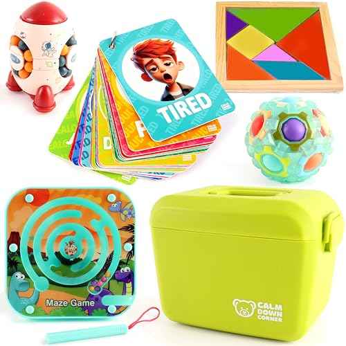 Supplies for Kids Calming Corner | Anxiety Relief Tools Kit | Interactive Emotional Support Regulation Items | Versatile Therapy Sensory Toys for Classroom and Home | Fidgets for Kids