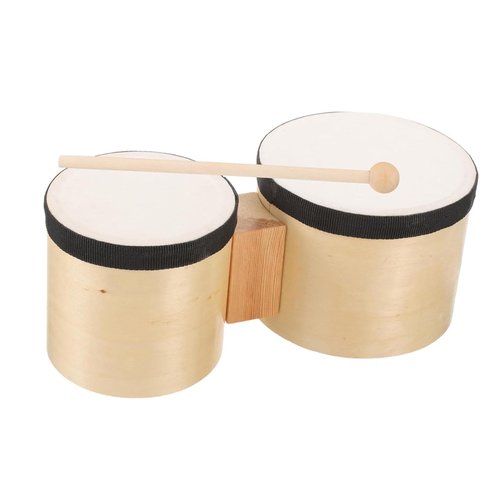 Colaxi Festival Bongo Drum Hand Drum with Stick Percussion Instrument Adults Bongos Tambourines for Parties Early Education Kids 2-4
