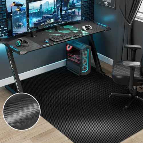 36¡± x 48¡± Waterproof Chair Mat for Hardwood, Office Chair Mat for Rolling Chair, Desk Mat for Hardwood Floor, Floor Mat for Home Office, Anti-Slip PVC Floor Protector for Gaming Room