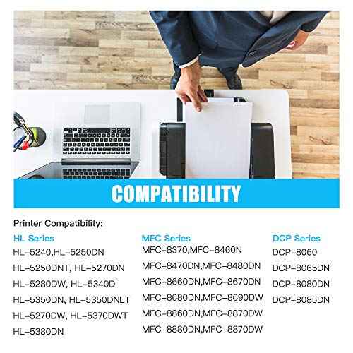 DIGITONER Compatible TN580 TN650 TN550 TN620 Toner Cartridge ? TN-580 TN-650 TN-550 TN-620 High Yield Toner Cartridge Replacement for Laser Printer ? Black [1 Pack]