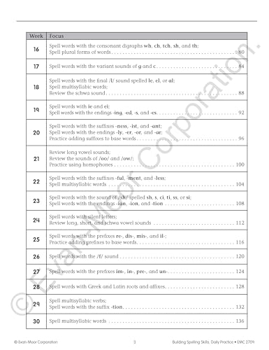 Grade 5 Building Spelling Skills Workbook for Homeschool & Classroom