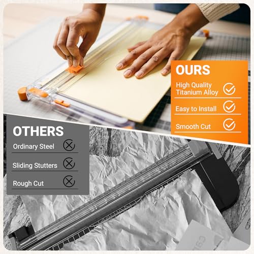 Paper Cutter Blades for Fiskars 9” & 12” Personal Trimmers - Replacement Pack
