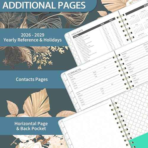 2026-2028 Monthly Planner/Calendar - 3 Year Monthly Planner 2026-2028, January 2026 - December 2028, 6.3" x8.4", 3 Year Calendar 2026-2027-2028 with Tabs, Hardcover, Inner Pocket