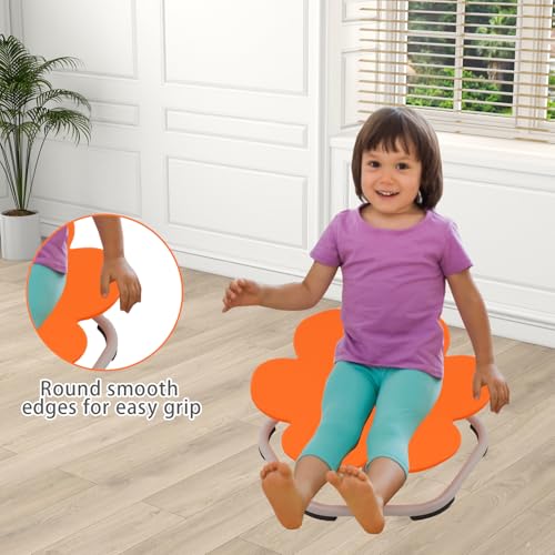 Kids Sensory Swivel Chair, Autism Spinning Chair for Kids, Wobble Seat for Training Body Coordination (Blue1)
