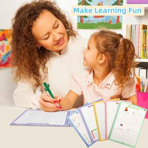 Large Handwriting Practice Books for Kids, Grooved Writing Book Magic Copybooks, Reusable Children's Writing Practice Workbook, Kindergarten Pre-School Essentials(Set of 5 Books)