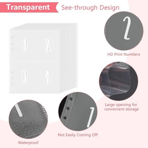 2Pcs 100 Envelopes Money Saving Challenge, 100 Envelope Challenge Binder, Easy and Fun Way to Save $5,050, Budget Book Binder Savings Challenges with Cash Envelopes (Black+Pink)