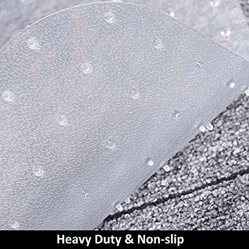 AiBOB Chair Mat for Low Pile Carpet Floors, Flat Without Curling, 40 X 51 in, Office Carpeted Floor Mats for Computer Chairs Desk