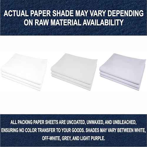 Purple Papers White Bulk Packing Paper | 320 sheets | 27" x 17" | 10 lb | Sheets for Moving - Newsprint Paper - Must Have in Your Moving Supplies | Newsprint Papers | Packaging Paper