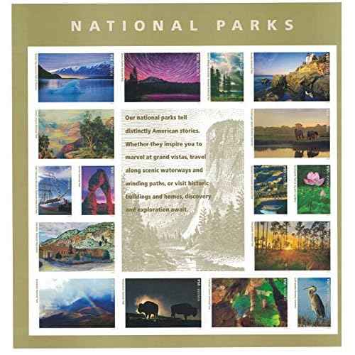 National Parks (Sheet of 16) First-Class Mail Forever Postage Stamps 2016 Scott #5080