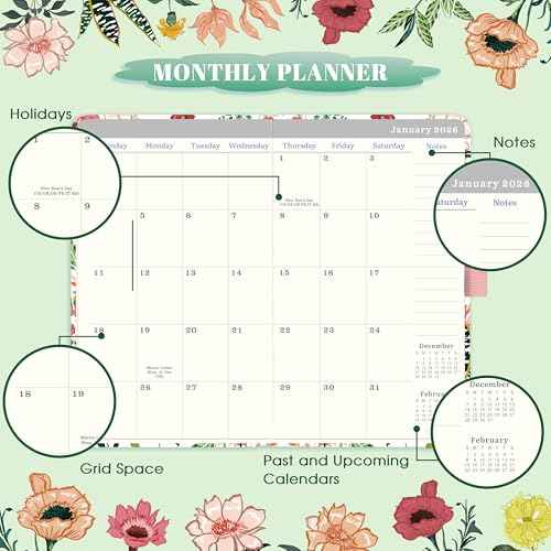 2026-2028 Pocket Planner/Calendar - 3 Year Monthly Planner 2026-2028, Jan 2026 - Dec 2028, 3.8" x 6.3", Small/Purse Calendar 36 Months with Pen Holder, Inner Pocket, Elastic Closure and 61 Notes Pages
