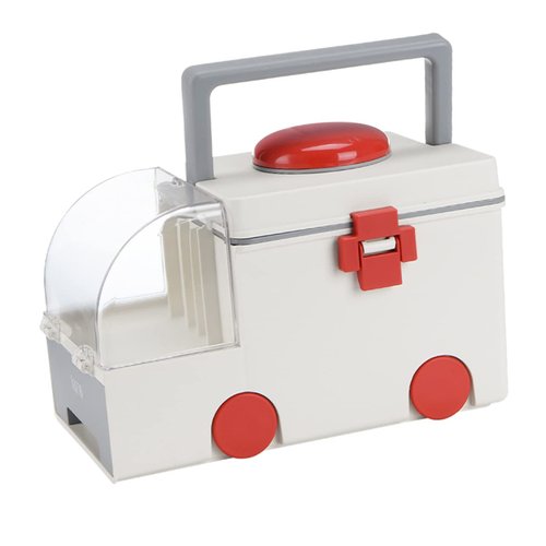 KOCKSHION Large Capacity Plastic First Aid Storage Box Emergency Medicine Case for Home Use Portable Medical Organizer Lid for Family Medicine and Emergency Supplies