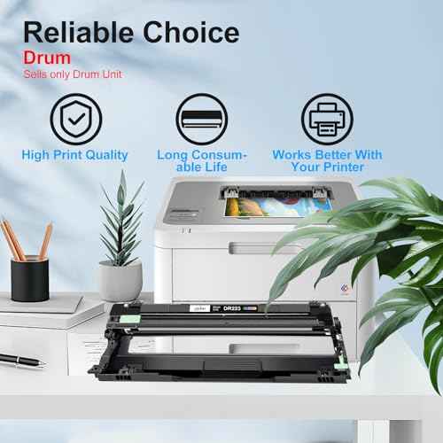 1-Pack DR223CL DR-223CL Drum Unit Universal Black Cyan Magenta Yellow Replacement for Brother DR223CL DR223 Work with Brother HL-L3270CDW Toner MFC-L3770CDW DCP-L3510CDW (1-Pack, Universal BK/C/M/Y)