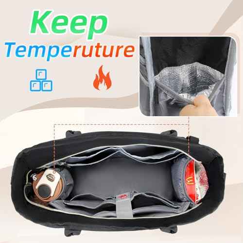 RAINSMORE Laptop Bag for Women 15.6 Inch Work Teacher Tote Nurse Bag Professional Laptop Tote Computer Messenger Shoulder Bags Large Handbag Business Office Work Briefcase