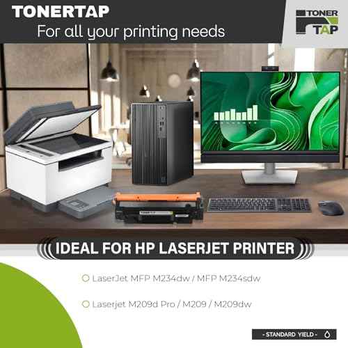 TonerTap 134A Black Toner Cartridge, Compatible with Laserjet M234dw, M234sdw, M209dwe, M209, M209dw Printers, Replacement for W1340A