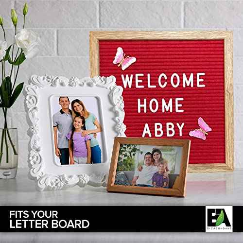 Letter Board Letters - 1 Inch Letters in Organizer Case - Pre-Cut & Sorted Plastic Characters 300 Pieces - Home-Office-School Decor - For Felt Letterboard