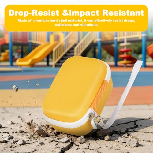 ANKHOH Yellow Handheld Microscope Case for Edubini & BEBANG, Compact & Durable