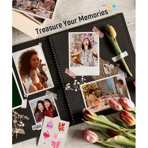 Liene Photo Paper & Cartridge, 2 Ink Cartridge Refill & 72 sheets photo papers, 4x6", Dye Sublimation, Water & Oxidation-Proof, Only for Liene PixCut S1