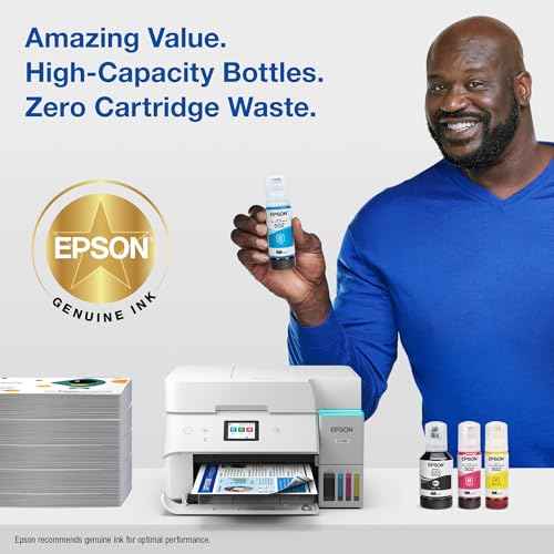 EPSON 502 EcoTank Ink Ultra-high Capacity Bottle Yellow Works with ET-2750, ET-2760, ET-2850, ET-3750, ET-3760, ET-3850, ET-4850, and other select EcoTank models