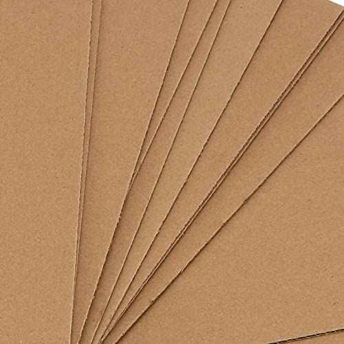 100 Pack 12 x 9 Inch Corrugated Cardboard Sheets, 2mm Thick Corrugated Cardboard Filler Inserts Flat Kraft Cardboard Sheets For Shipping, Mailing, Crafts