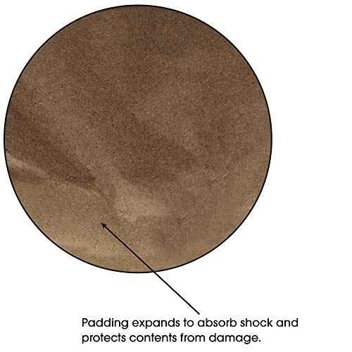Aviditi Kraft Self-Seal Padded Mailers, #6, 12 1/2" x 19", Kraft Brown, Peel and Seal Closure, Fiber Cushioned Envelopes for Protecting Items During Shipping and Mailing, Case of 25