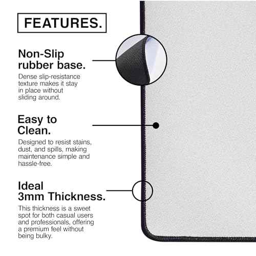 MPCO. Ukiyo-E Large Gaming Desk Pad - 36" x 17" Duraglyde Fabric Whiling Away Desk Mats - Washable, Smooth Glide for Precision Gaming & Work