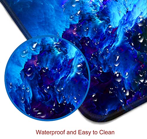 SANWUMIAN 15 Dazzling Galaxy Large Gaming Mouse Pad 31.5x11.8 Inch Non-Slip Desk Mat
