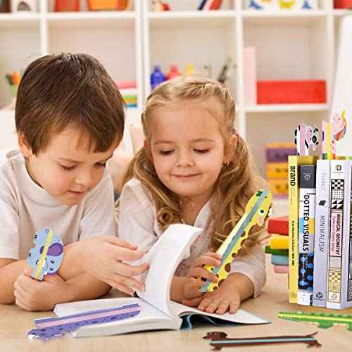 Guided Reading Strips, Animal Highlight Bookmarks Help with Reduce Visual Stress - Reading Tracking Rulers for Children, Teachers, and Dyslexics People (Animal)