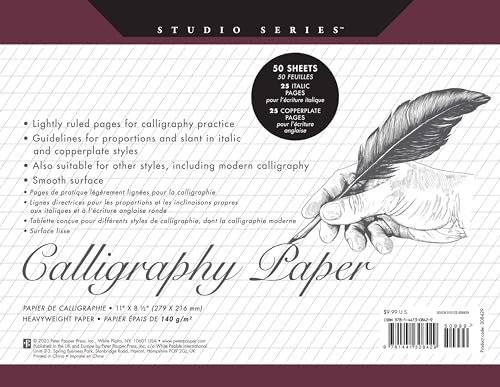 Studio Series Calligraphy Paper Pad - 50 Sheets for Arts & Crafts