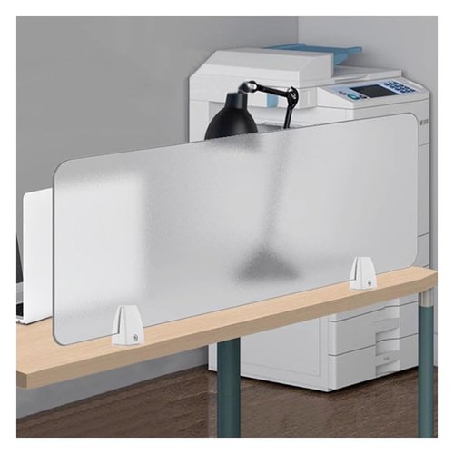 OYKSHDF Desk Privacy Panel, Freestanding Frosted Desk Divider, Acrylic Office Partition 23.6”x19.7”, Portable Shield Boards Reduces Distractions for Classroom