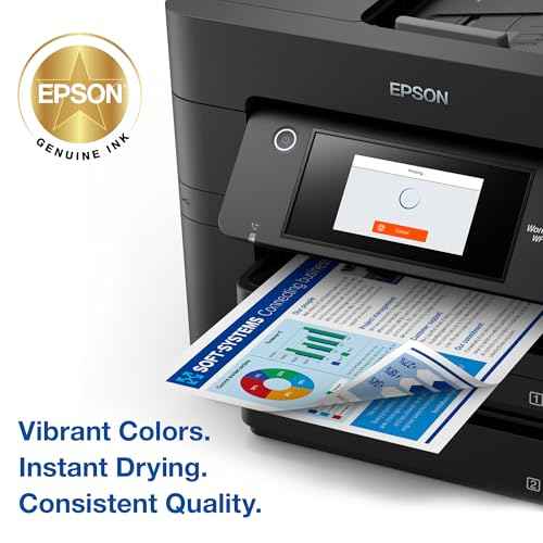 EPSON 822 DURABrite Ultra Ink High Capacity Yellow Cartridge (T822XL420-S) Works with WorkForce Pro WF-3820, WF-3823, WF-4820, WF-4830, WF-4833, WF-4834