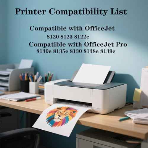 923 Ink Cartridges Combo Pack Without Chip Replacement for Printers for 923 Ink Cartridges OfficeJet 8120 8123 8122e OfficeJet Pro 8130e 8135e 8130 8138e 8139e Printer 4 Pack(BK C M Y)