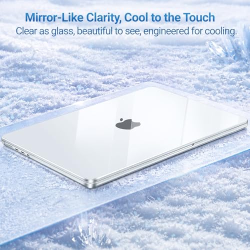 MOSISO Transparent MacBook Pro 14 Inch Case with Keyboard Cover and Screen Protector