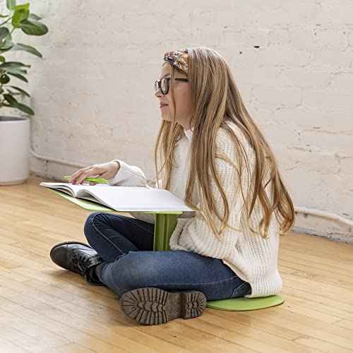 ECR4Kids The Surf Portable Lap Desk, Flexible Seating, Light Green