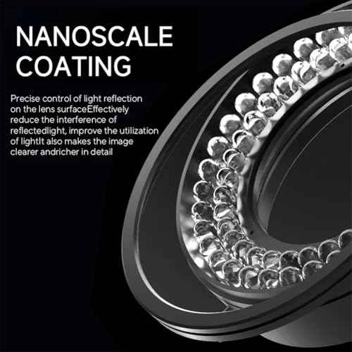 Microscope Ring Light Polarized Ring Lamp Adjustable 72 LED Ring Light Source Anti Glare Eliminates Reflection Illuminator for Stereo Microscope & Camera
