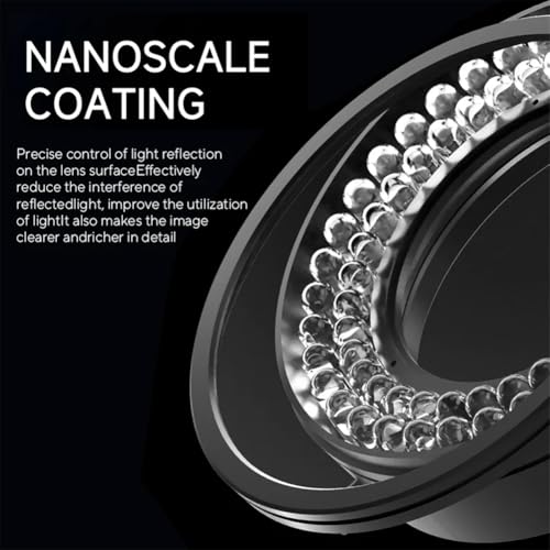 Adjustable 72 LED Polarized Ring Light for Stereo Microscope & Camera