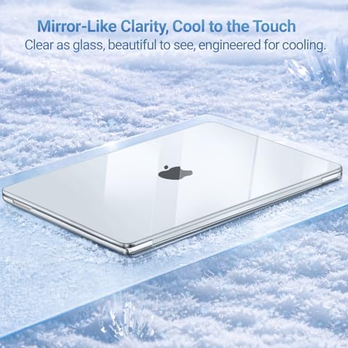 MOSISO Crystal Clear Compatible MacBook Neo 13-inch Hard Shell Case A3404 with Liquid Retina