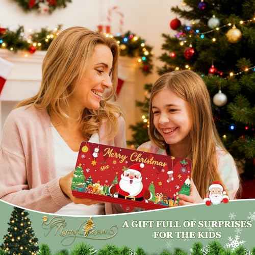 3PCS Upgrade Surprise Card Holder Christmas Cashs Envelope with Money Clip, 2026 New Christmas Cash Gift Envelope, DIY Cash Gift Card Holders Xmas With 10 Slots