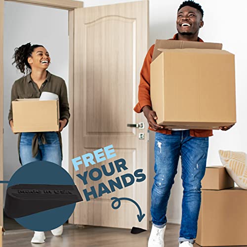 Suspension Dudes Heavy Duty Rubber Door Stopper 6.5" Black – Made in USA, Pack of 1
