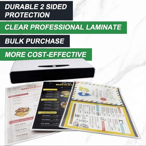 5 Mil Laminating Sheets 300 Packs, Thermal Laminating Pouches Holds 8.5" x 11" Sheets, Clear Laminator Plastic Paper 9 x 11.5 Inches - Rounded Corner Letter Size