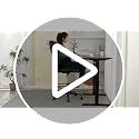 Misolant Black Drafting Chair with Footrest Ring for Standing Desks, Adjustable Height Ergonomic Office Stool