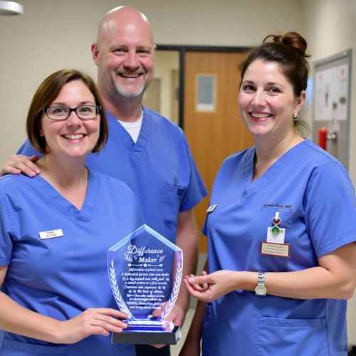 Difference Maker Gift for Women Men - Laser Engraved Crystal Definition Plaque, Inspirational Office Desk Decor for Teacher Nurse Mentor Boss, Appreciation Gifts for Retirement Promotion Recognition