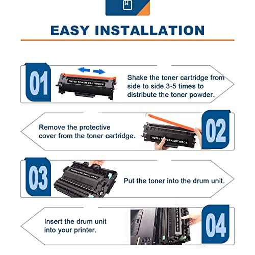 Ankink TN760 TN730 Compatible Toner Cartridge (Black,2 Pack) Replacement for Brother TN-760 730 to Use with HL-L2350DW HL-L2395DW HL-L2390DW HL-L2370DW MFC-L2750DW MFC-L2710DW MFC-L2730DW DCP-L2550DW