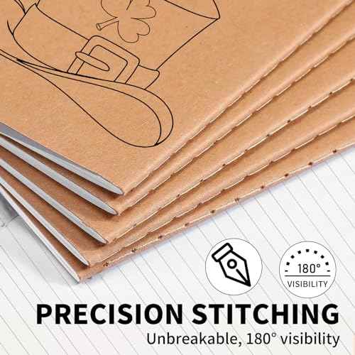 50 Pack A5 Lined Kraft Notebook Journals 8.3x5.5 In£¬Travel Journals Notebooks Bulk£¬Subject Notebooks 34 Sheets 68 Pages for Writing School Office Supplies (Lined-50 Pack)