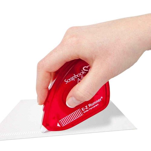Scrapbook Adhesives E-Z Runner Permanent Adhesive Dispenser, 33 Feet-Set of 6 - 01644-MP & 01251-6 Double-Sided E-Z Runner Grand Adhesive Refill, 150-feet,white